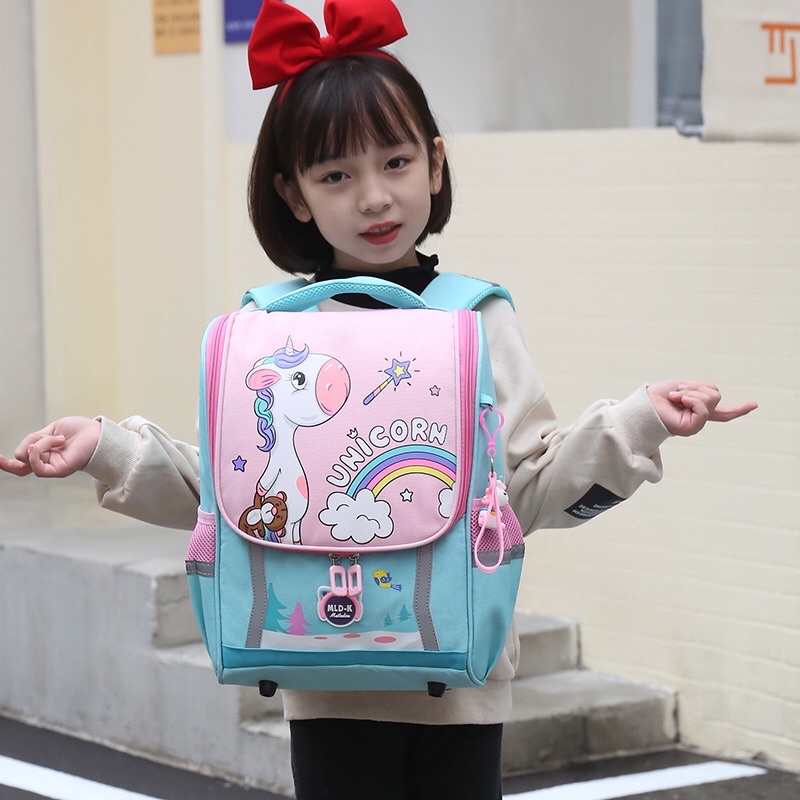 Balo chống gù tiểu học MLD khủng long Unicorn cho bé mã BLA9