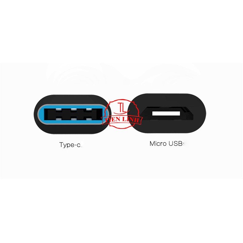 Đầu chuyển đổi OTG và SẠC PIN từ Micro USB sang Type C