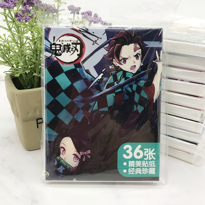 Bộ nhãn dán hình nhân vật anime ngẫu nhiên kiểu dáng sáng tạo