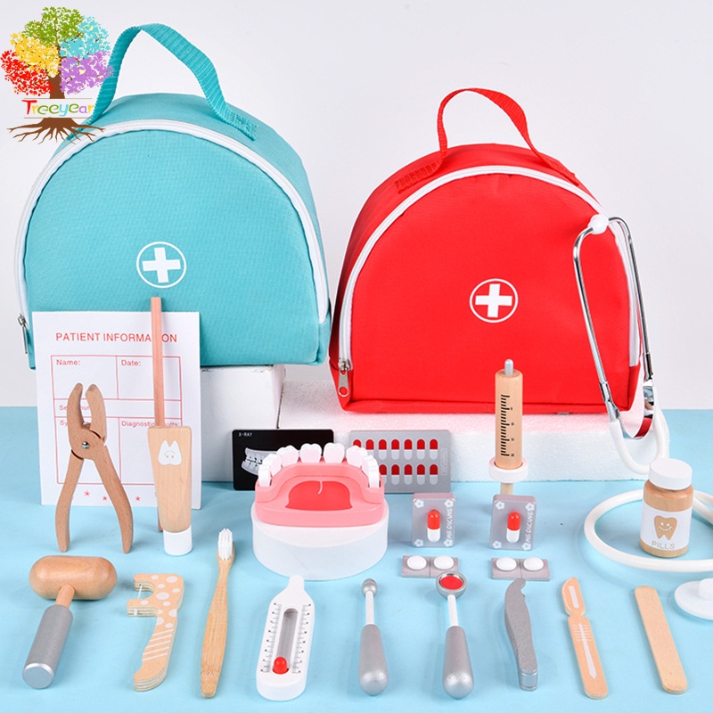 Bộ đồ chơi bác sĩ TREEYEAR bằng gỗ theo phong cách giáo dục Montessori cho bé 3 - 5 tuổi