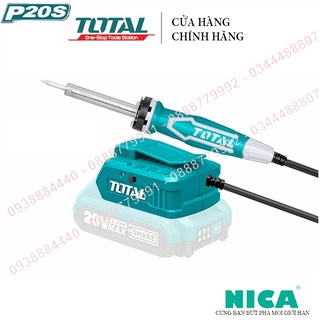Mỏ hàn chì dùng pin TOTAL TSILI2001 pin Lithium 40W 20V - Không bao gồm pin và sạc