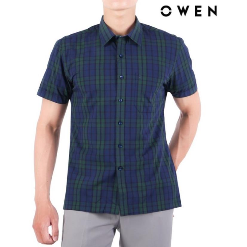 Áo sơ mi ngắn tay nam OWEN Bodyfit - BA90061N -n8