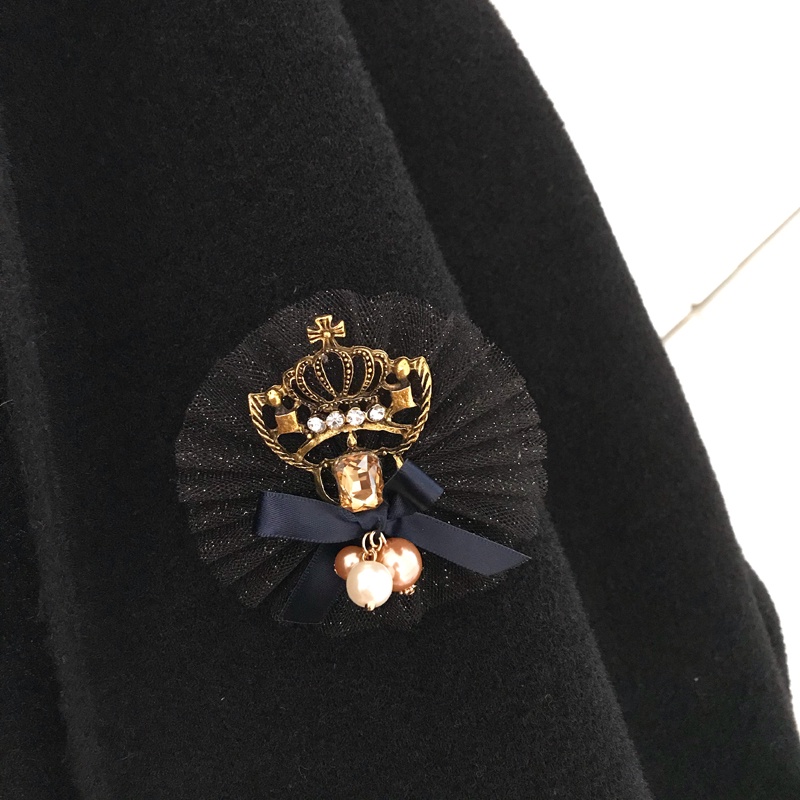 Ghim Cài Áo Đính Ngọc Trai Nhân Tạo Phong Cách Baroque Thời Trang