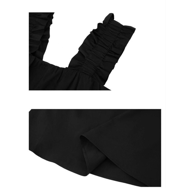 (HÀNG SẴN - ẢNH THẬT) Váy maxi đi biển 2 tay cánh điệu, đầm midi đi chơi, dạo phố xinh xắn