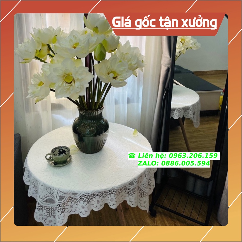 [HOT] Khăn Trải Bàn Trắng Vuông, Chữ Nhật, Tròn Ren Hoa Trang Trí Chụp Ảnh Siêu Đẹp