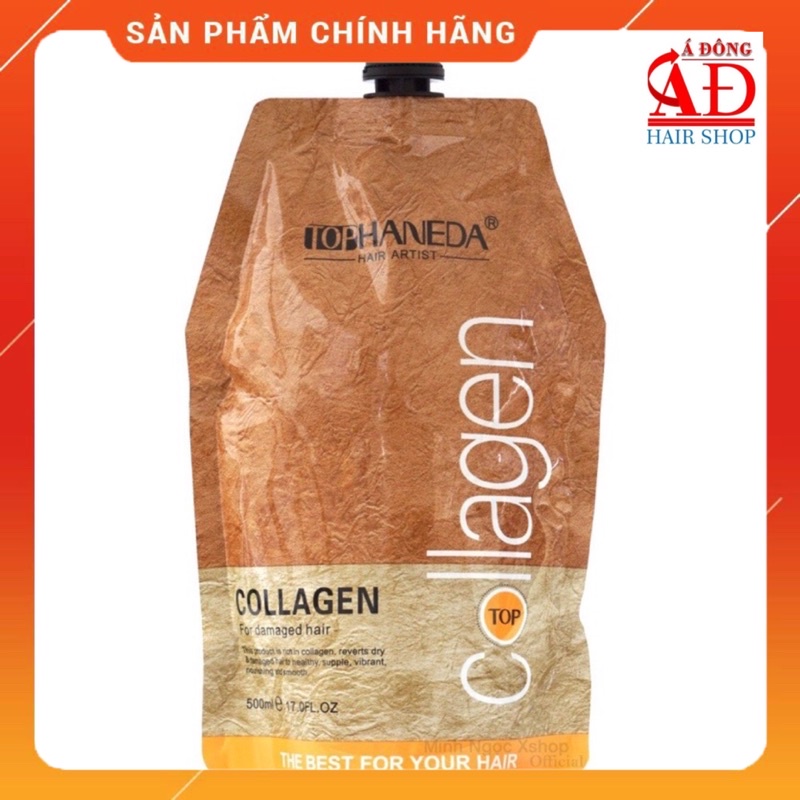 [+Tặng mũ trùm][TÚI] DẦU Ủ TÓC COLLAGEN TOP HANEDA SIÊU MƯỢT DẠNG TÚI CHÍNH HÃNG 500ML NEW