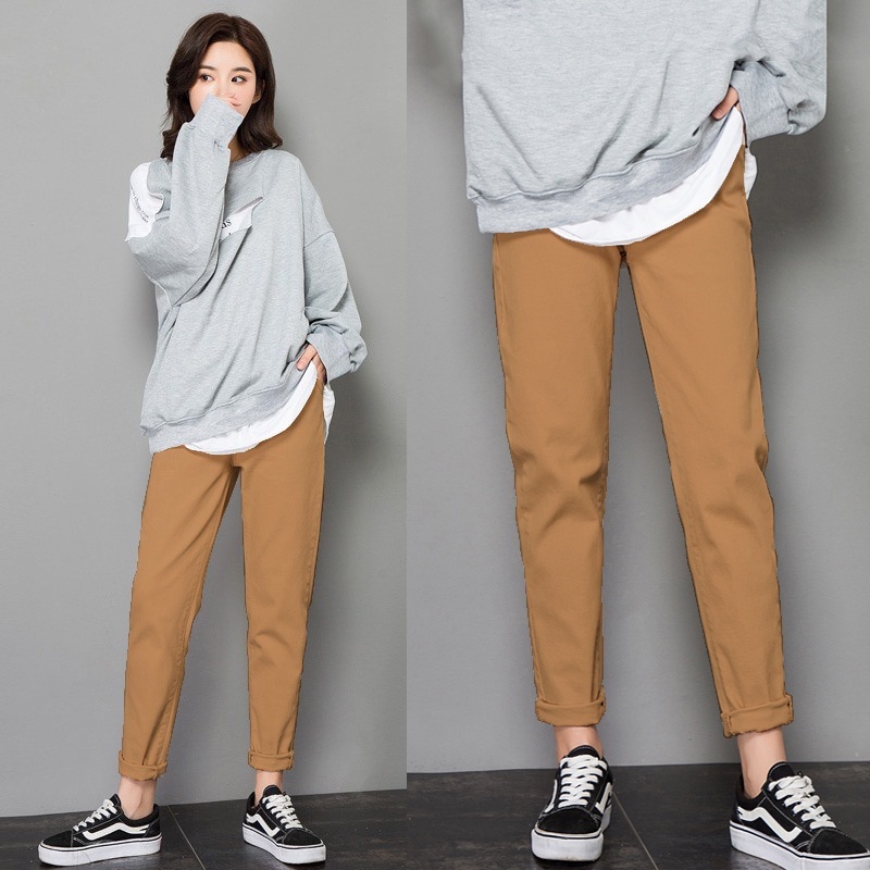Quần Baggy KAKI Unisex Nam Nữ Vải Nhập Hàn Cao Cấp, Baggy kaki nam nữ nhiều màu | BigBuy360 - bigbuy360.vn