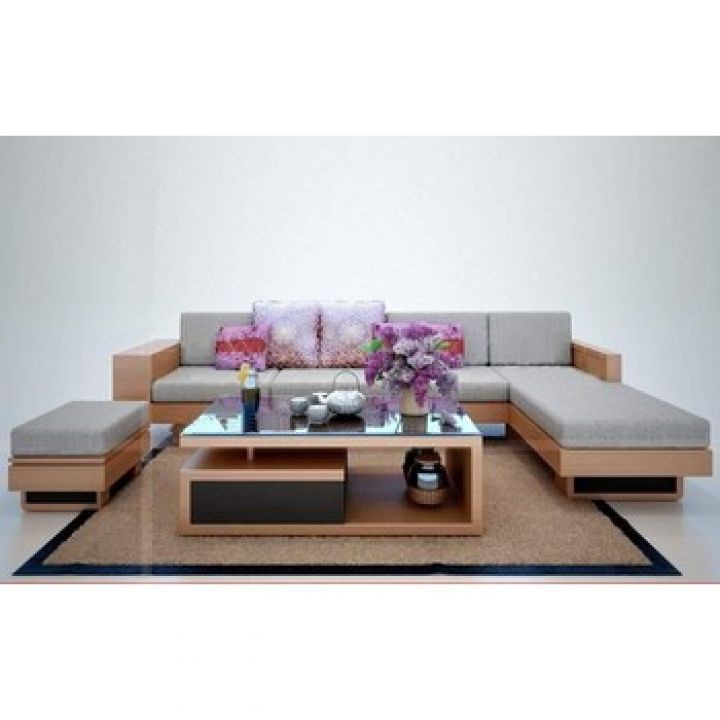 [KM] Sofa Gỗ Sồi Phòng Khách, Sofa Gỗ Nệm Cao Cấp