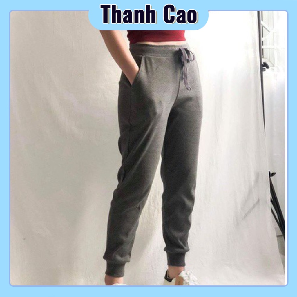 Quần jogger nữ len tăm