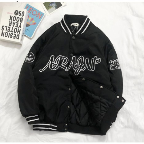 Áo khoác Bomber dù 2 lớp Unisex nam nữ in chữ kiểu mới | BigBuy360 - bigbuy360.vn
