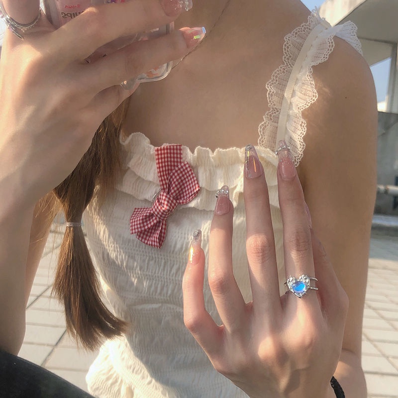 Bán Chạy!Nhẫn Hở Kiểu Dáng Thời Trang Dành Cho NữNhẫn Hở Đính Đá Quý Cao Cấp Không Phai Màu Phong Cách Retro Thời Trang Cá Tính Dành Cho Nữ