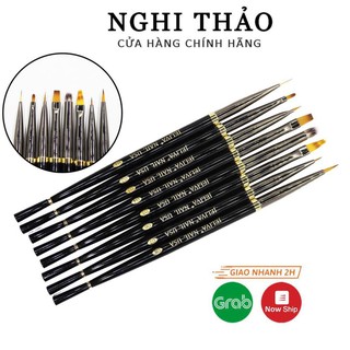 Bộ cọ nail , set cọ nail vẽ móng 8 cây
