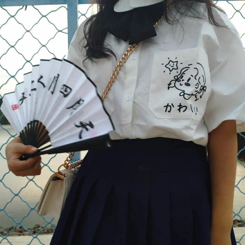 [ORDER 2 - 3 TUẦN] Áo sơ mi ngắn tay dễ thương phong cách nữ sinh Nhật Bản ngọt ngào