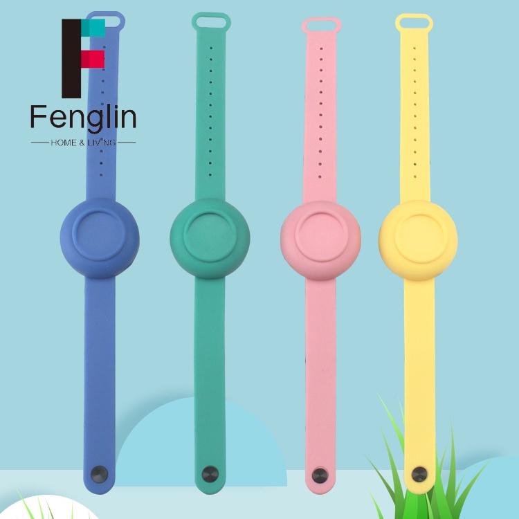 [Hàng mới về] đựng nước rửa tay Vòng đeo tay silicon khử trùng không cần rửa tay đựng nước chai nước hoa