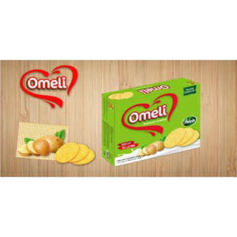 Bánh Omeli Cracker Hộp 288G Khoai Tây/Vừng dừa/Gấc