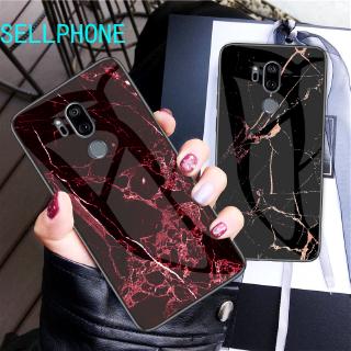Ốp điện thoại kính cường lực cho LG G7 hình đá hoa cương