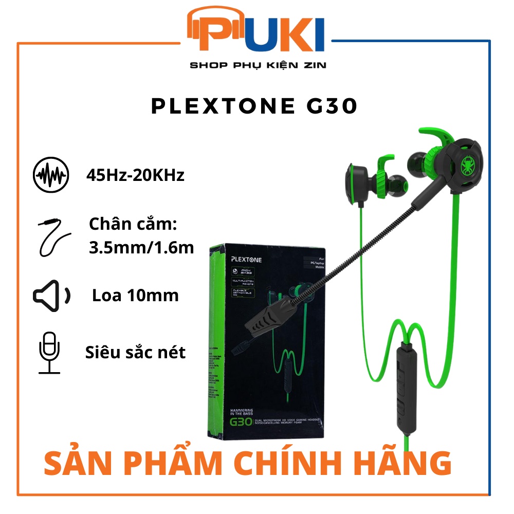 Puki Shop / Tai nghe gaming Plextone G30- Hàng Chính hãng - Chơi Game Cực Chiến
