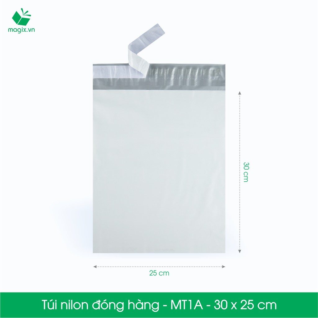 MT1A - 30x25 cm - 100 túi nilon 2 lớp đóng hàng thay thùng hộp carton