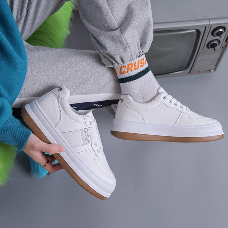 Giày thể thao IELGY xỏ chân đế dày thoáng khí phong cách Hàn Quốc cho nữ