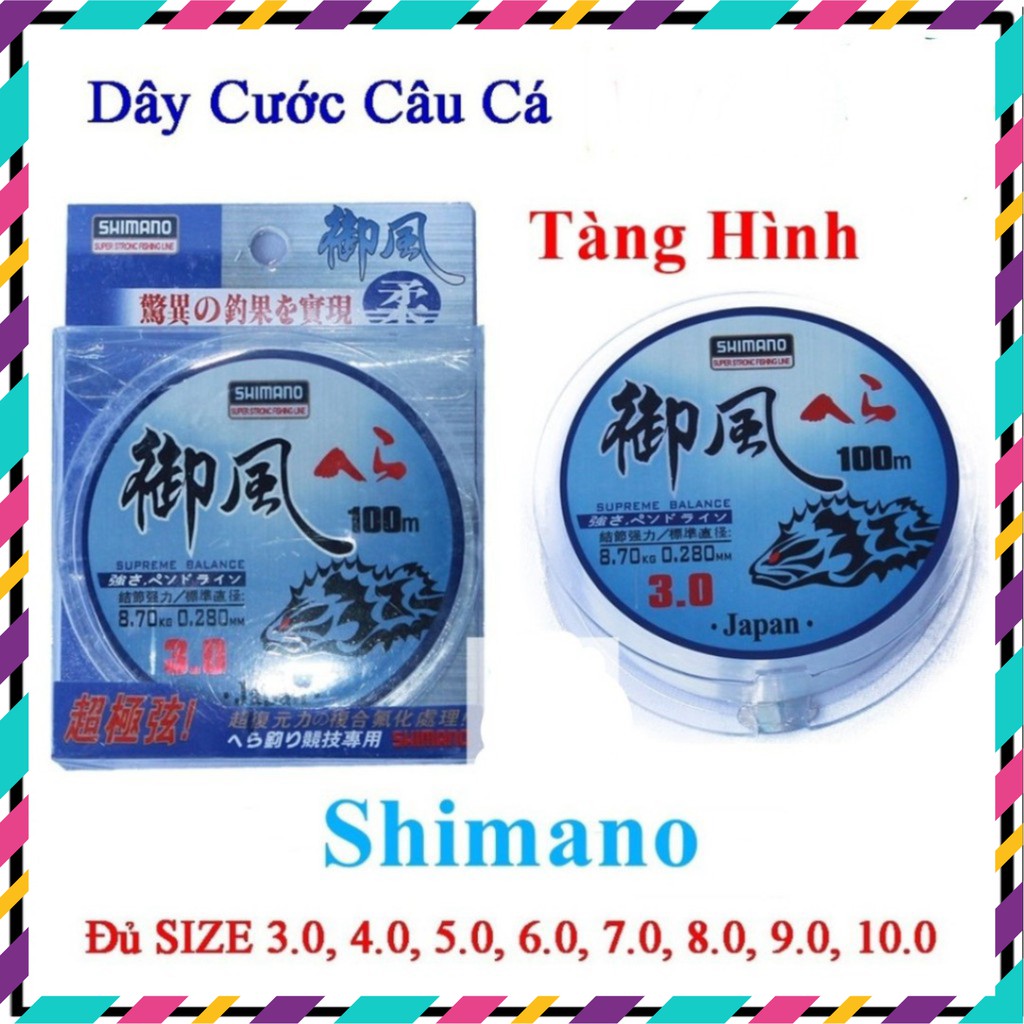 Cước Câu Cá Siêu Bền Shimano 100m ( big sale )