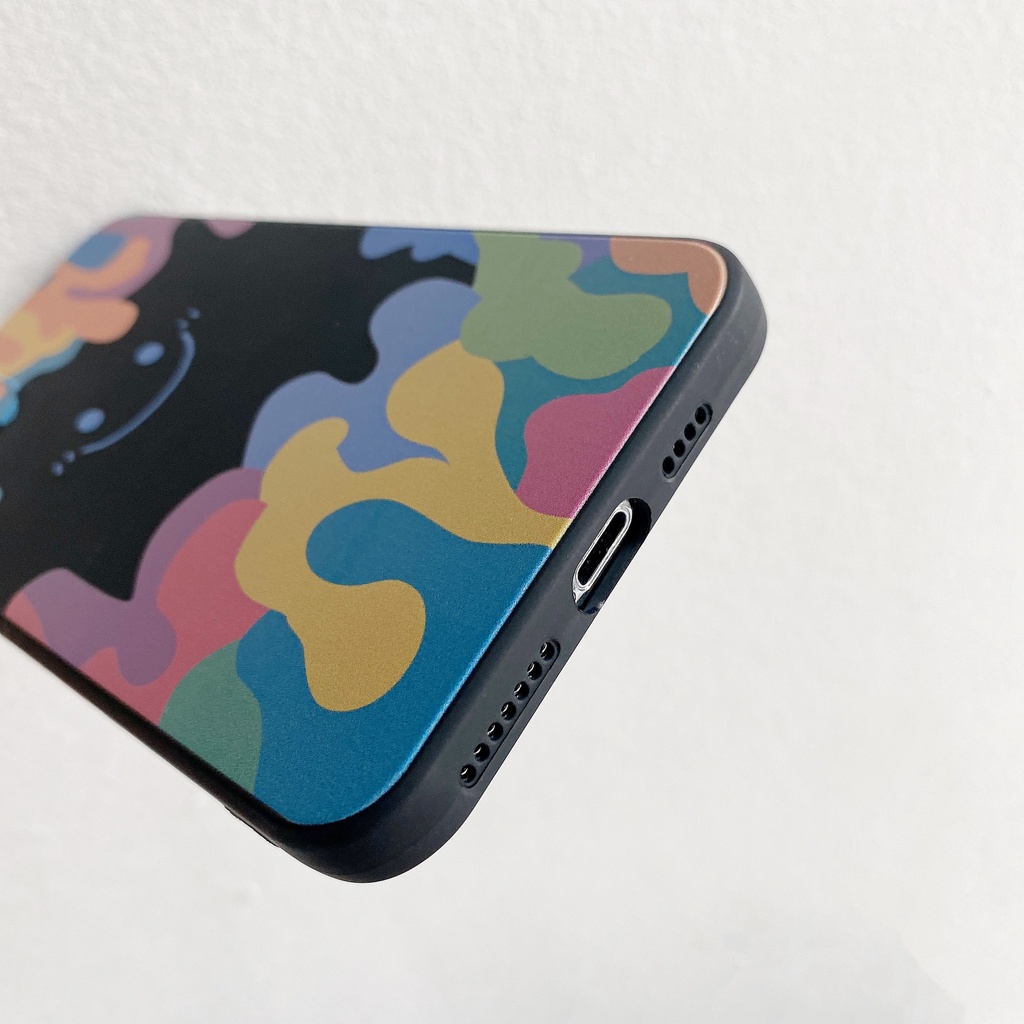 Ốp điện thoại silicon mềm họa tiết mặt cười cho Realme 8 7 6pro 5i C3 6i A15 A31 2020 A9 A5 A3S A5S Reno 3 4 5 A54 A94