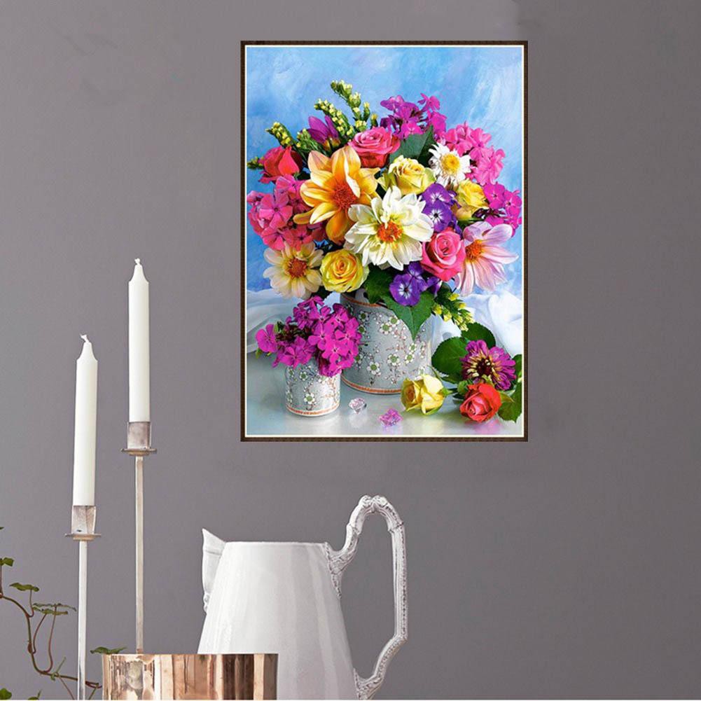 Bộ tranh đính đá 5D tự làm họa tiết hoa trang nhã | BigBuy360 - bigbuy360.vn