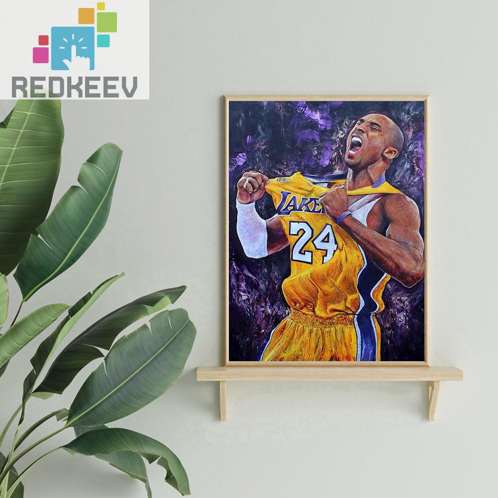 Bộ Tranh Đính Đá 5d Tự Làm Hình Cầu Thủ Bóng Rổ Redkeev 1.13