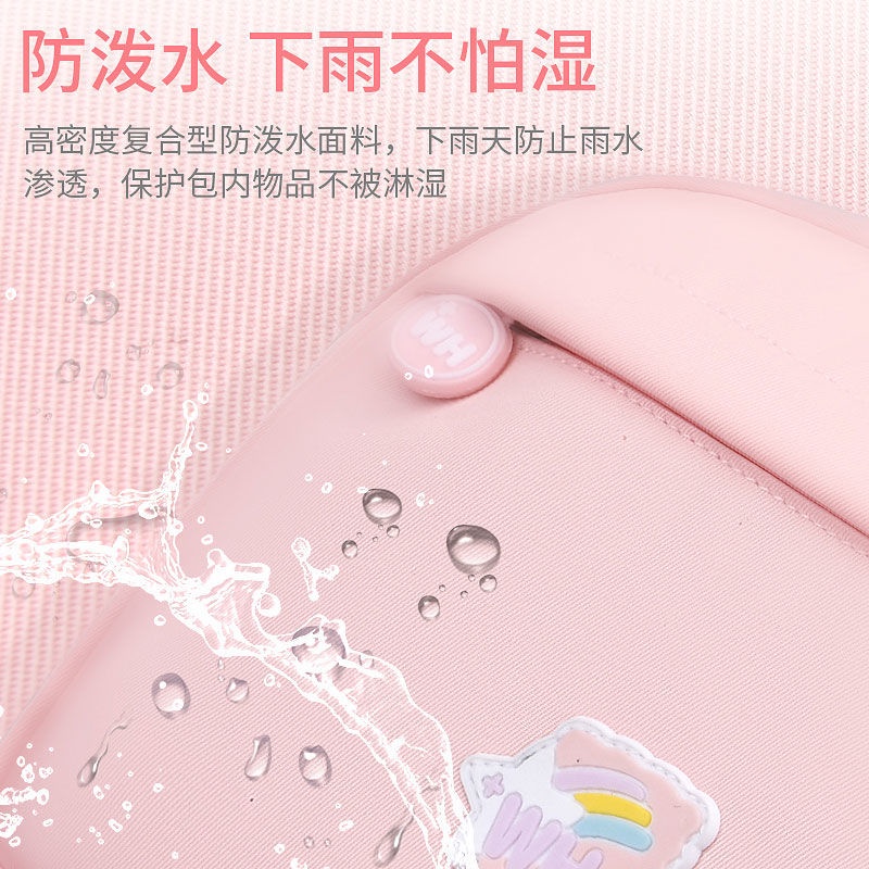 Balo Chuwanglin màu kẹo không thấm nước tiện lợi dành cho trẻ em