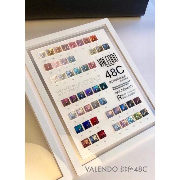 Sơn Gel Nhũ 48 màu cao cấp Valendo