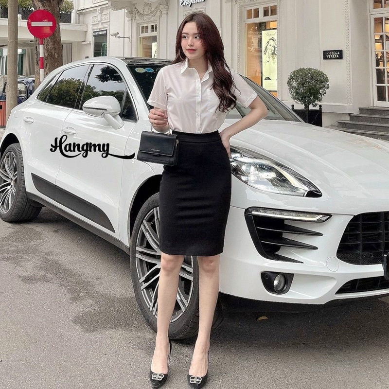 Áo Sơ Mi Tay Ngắn Đáp Túi Ngực Chất Mềm Mát
