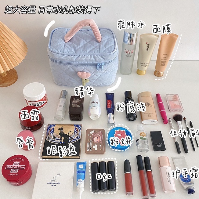 Túi Đựng Mỹ Phẩm Cỡ Lớn Họa Tiết Hoạt Hình Xinh Xắn