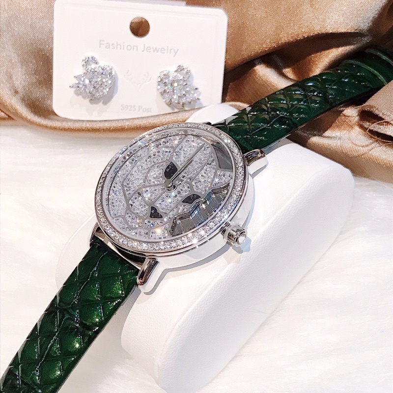 Set Đồng hồ Nữ Davena xanh lá