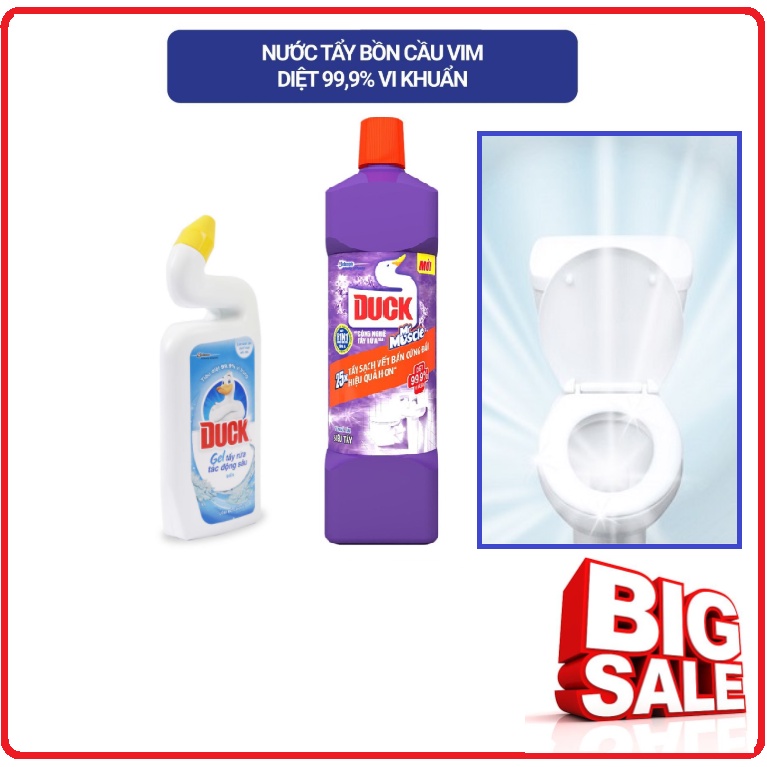 Nước Tẩy Bồn Cầu DUCK Diệt Khuẩn