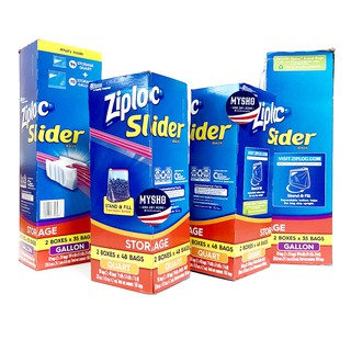 Ziploc Tiện dụng - Đựng thực phẩm, dùng cho tủ lạnh (1 Hộp loại 35 cái)