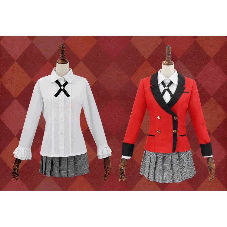 Trang phục đồ cosplay Momobami Kirari Kakegurui học viện cờ bạc