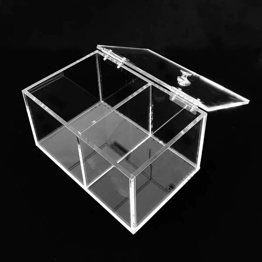 Hộp mica 2 ngăn cao cấp