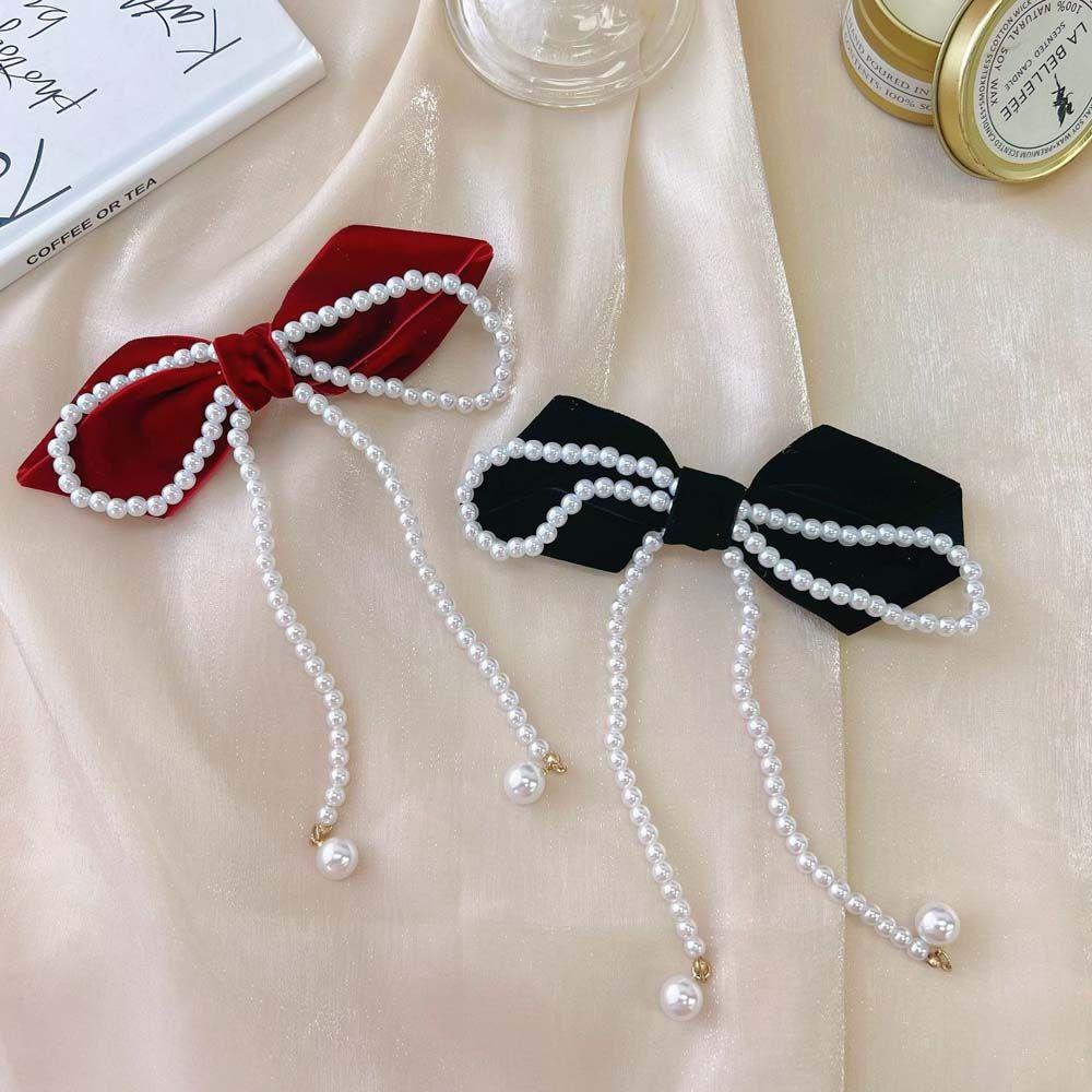 Kẹp Tóc Hình Nơ Phong Cách Hàn Quốc Ngọt Ngào Cho Nữ