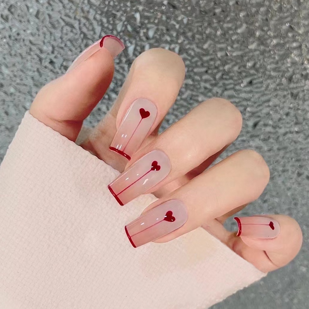 Bộ 24 Móng Tay Giả Mờ Thời Trang R344