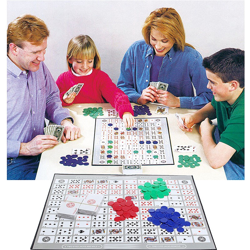 Bộ Đồ Chơi Sequence Vui Nhộn, Board Game Gia Đình Hay Cho Nhóm Từ 2-12 Người