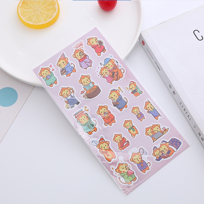Sticker Dán Trang Trí Sổ Tay DIY Họa Tiết Hoạt Hình Dễ Thương Sáng Tạo Dành Cho Học Sinh