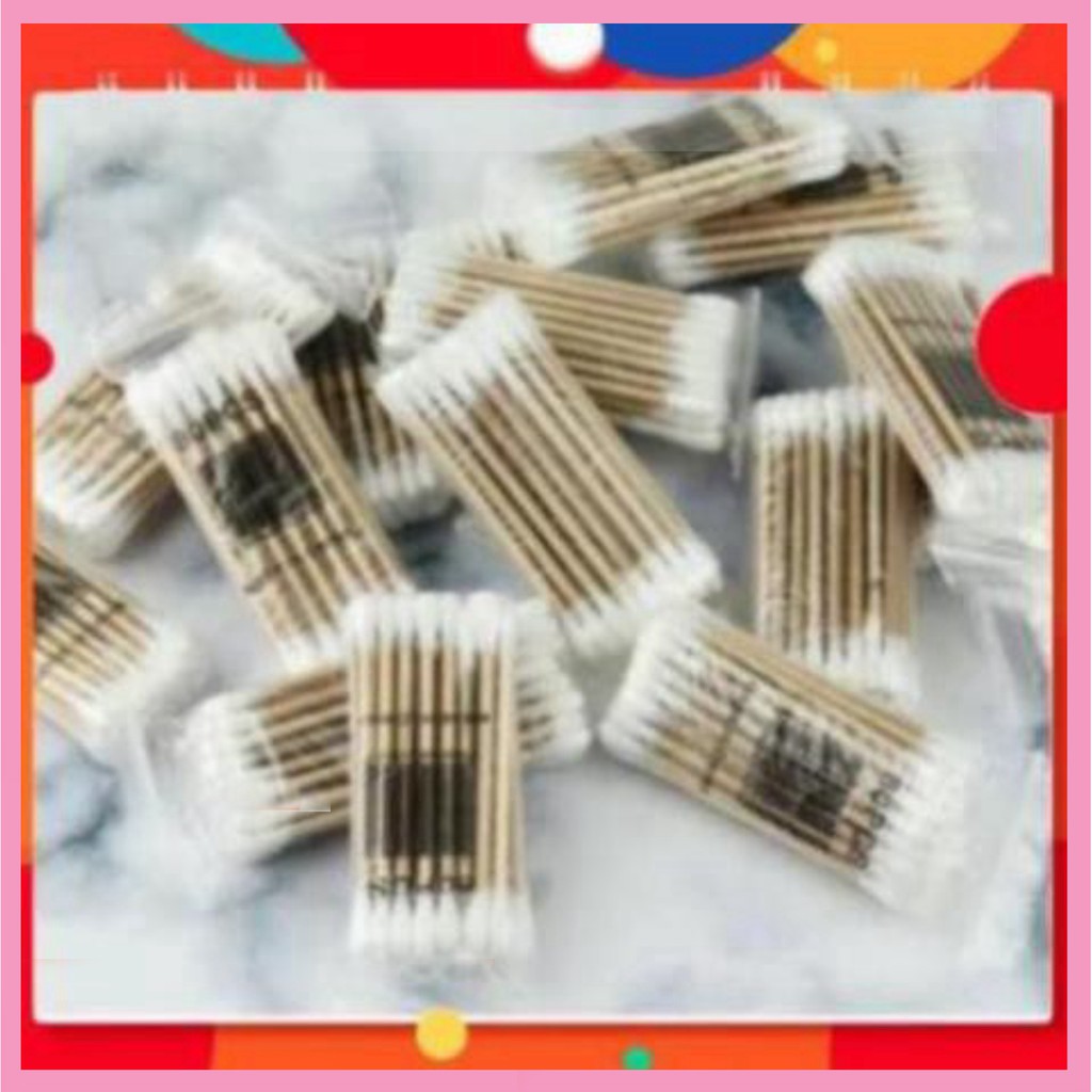 Quà Tặng Que Bông Tai - Cán Gỗ Bông J06