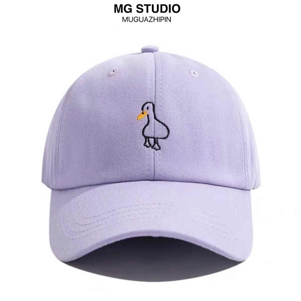 Nón bóng chày MG STUDIO thêu hình ngỗng hoạt hình thời trang