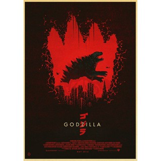 Áp phích phim Godzilla kiểu cổ điển
