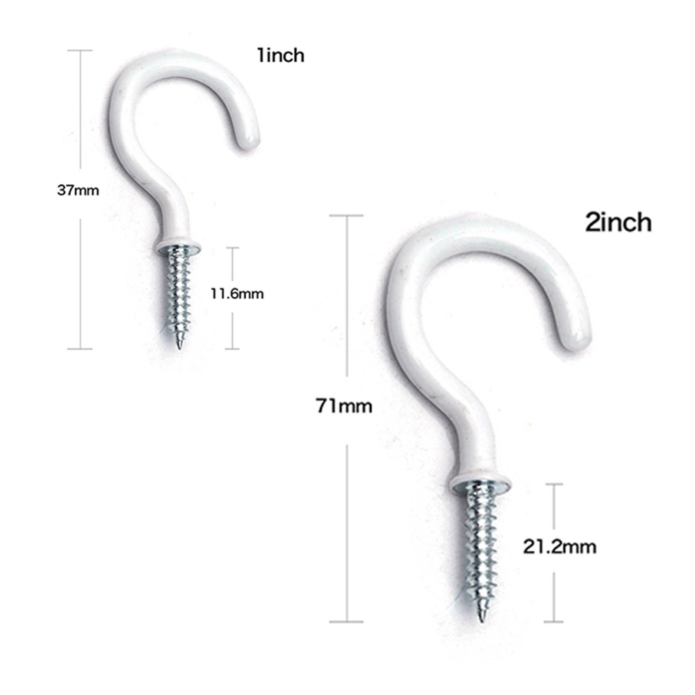 Set 10 móc treo đồ gắn tường màu trắng đen chịu lực nặng tiện lợi cho gia đình