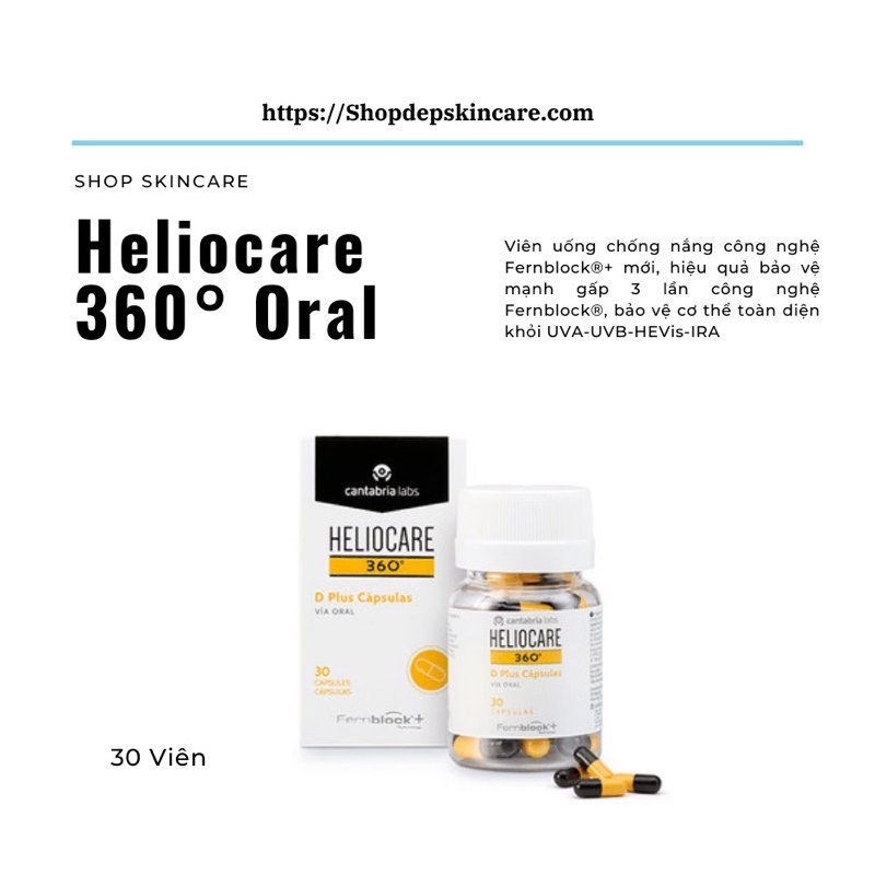 Viên uống chống nắng Heliocare