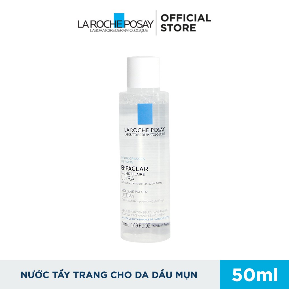 Bộ Đôi Kem Chống Nắng Và Nước Tẩy Trang Giúp Bảo Vệ Da Dành Cho Da Bóng Dầu, Dễ Nổi Mụn La Roche-Posay