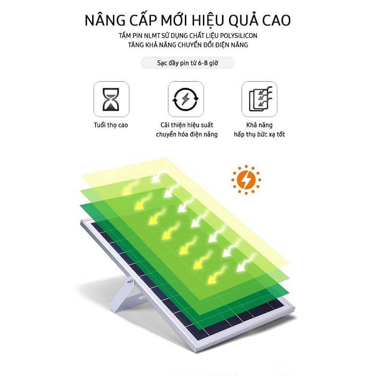 Đèn pha LED năng lượng mặt trời 75W MK-9975