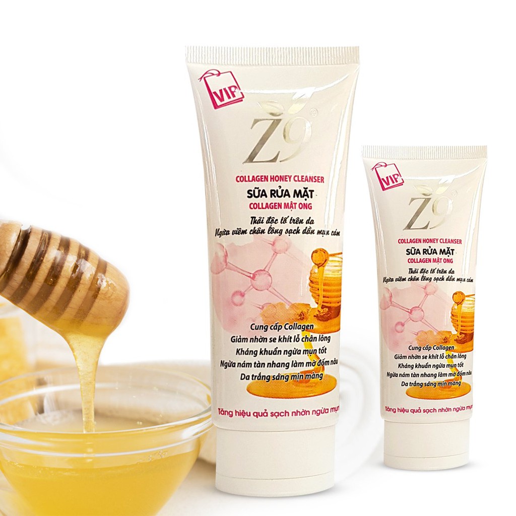 Sữa Rửa Mặt Collagen Sáng Da Giữ Ẩm Mật Ong z41 85ml