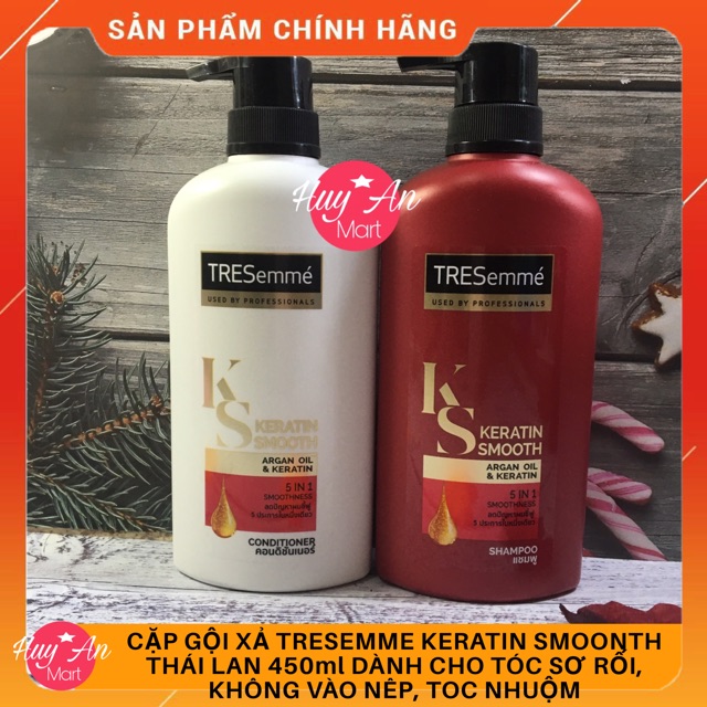 Cặp dầu gội và dầu xả Tresemme Thái Lan 425ml CÁC MÀU