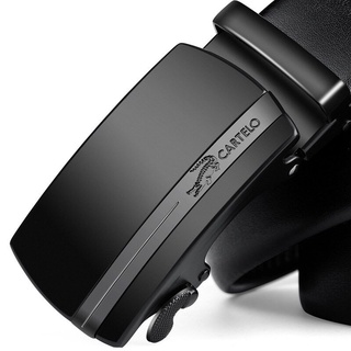 Thắt lưng nam cao cấp Cartelo, nịt nam da bò 2 lớp, dây lưng nam khoá tự động bản rộng 3,5cm, full hộp